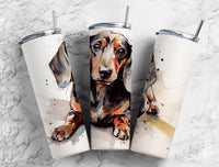 Dachshund Dog 20 oz Skinny Tumbler - Cute Pet-Inspired Travel Mug