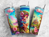 Fairy Tale Wings 20 oz. Skinny Tumbler Sublimated twrap18