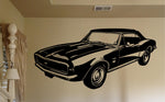 Camaro SS 396 Wall Decal Art  Classic Car Matte Black Home Décor