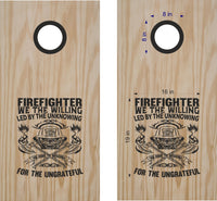 Firefighter Decals for Cornhole Boards - Fireman Stickers FIRE01