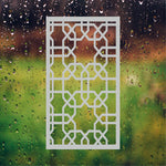 Islamic Lattice Etched Vinyl Decal for Shower Doors & Windows - 20" x 36" GP06