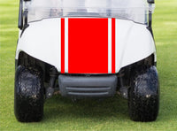 Rally Stripes Golf Cart Decals - Go Cart, Auto, Truck Racing Graphics GC203