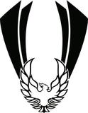 Phoenix Firebird Hood Decal - Racing Stripe Vinyl Graphic 28" x 36"