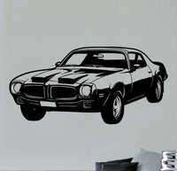 Black Vinyl Wall Decal - Second Gen Firebird WC104