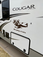Horse Head Decal with Running Horses Scene - Vinyl Sticker for Cars and Trailers HH02