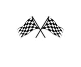 Checkered Flag Racing Decal for Trailers - High-Quality Sticker Graphics RCF004