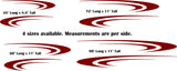 Striped Graphic Decals for Pontoon Boats  Camper Trailers - Replacement Stickers TSW02 – Scenic RV Vinyl Decal