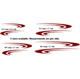 Striped Graphic Decals for Pontoon Boats  Camper Trailers - Replacement Stickers TSW02 – Scenic RV Vinyl Decal