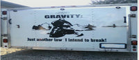 Life Behind Bars Snowmobile Decal - Sled Handlebars Vinyl Sticker 23" x 15"