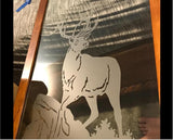 Big Rack Buck Decal GCE154 by Sticker Chef - frosted etched glass vinyl, view 8