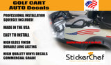 Racing Decals - Golf Cart, Truck, Car, SUV Stickers and Graphics GC158