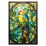 Sun Conure Window Cling SGC244 - sun conure printed stained glass window cling - Sticker Chef