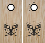 Bow Deer Hunting English Buck Cornhole Board Vinyl Decal Sticker