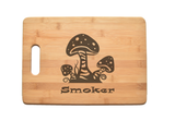 Happy Magic Mushrooms Kitchen Chef Baker Engraved Cutting Board CB14