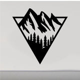 Trees  Mountains RV Camper Door Sticker - Perfect Camping Decor CF501