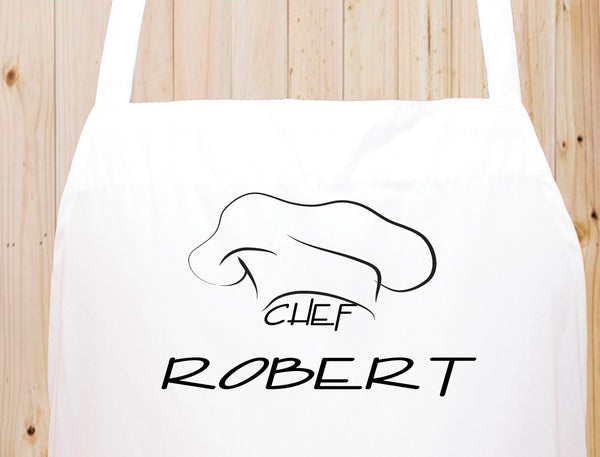 Your Name Chef Hat Kitchen Chef Funny Apron