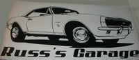 1975 Porsche 911 930 Turbo Classic Car Wall Decal Art Black Large