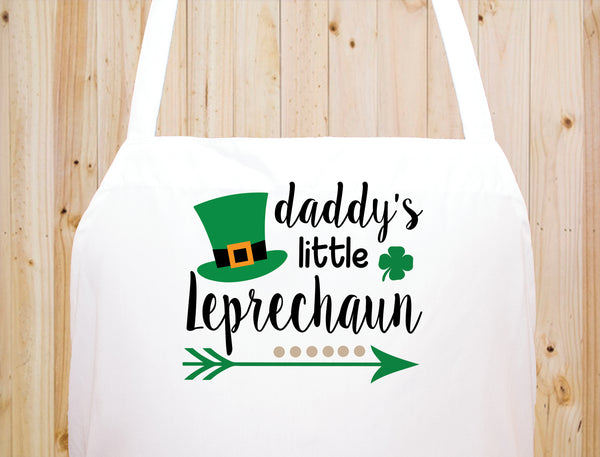 Daddy's Leprechaun Baker Kitchen Chef Funny Apron