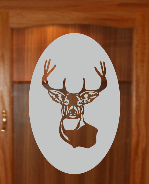 Buck Hunting DIY Etched Glass Vinyl Privacy Film Glass GC201