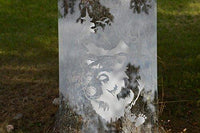 Humming Bird Flying Flowers Etched Glass Vinyl Window Films Home F005