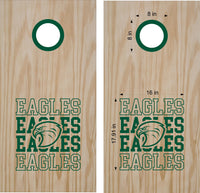 Eagles High School Mascot Vinyl Decal Sticker for Cornhole Boards