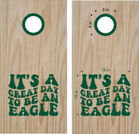 Eagles 14 School Mascot Cornhole Board Vinyl Decal Sticker - Perfect Game Day Decor