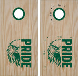 Eagle Pride 15 School Mascot Cornhole Board Vinyl Decal Sticker for Game Enthusiasts