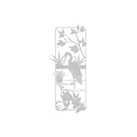 Heron Garden Scene Etched Vinyl Decal for Shower Doors - 24" x 52"