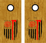 Maltese Firefighter Decals for Cornhole Boards - FFD04