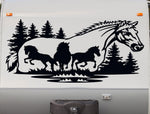 Mustang Horse Vinyl Decal Sticker for RVs Campers  5th Wheel Motor Homes