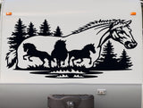 Mustang Horse Vinyl Decal Sticker for RVs Campers  5th Wheel Motor Homes
