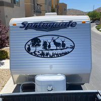 Serene Mountain RV Camper Decal – Printed & Laminated Vinyl | StickerChef MT013