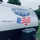 Bigfoot Peace Sign Vinyl Decal - Sasquatch Sticker Multiple Sizes