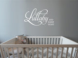 Lullaby Sleep Tight Decal WQD104 - the words Lullaby and Sleep Tight, matte vinyl wall decal - Sticker Chef