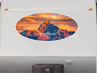 Summit View RV Camper Decal – Printed & Laminated Scenic Vinyl Graphic MT21