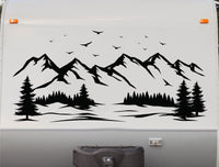 Majestic Mountain RV Decal - Durable Camping Vinyl Graphics by StickerChef