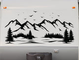 Majestic Mountain RV Decal - Durable Camping Vinyl Graphics by StickerChef