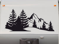 StickerChef Majestic Mountain Range Vinyl Decal - RV Camping MT32