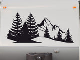 StickerChef Majestic Mountain Range Vinyl Decal - RV Camping MT32