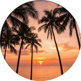 Tall Palms Beach Decal TPS103 - tall, round printed RV decal - Sticker Chef