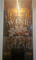 Wine Cellar Sign Etched Glass Vinyl Decals Window Stickers