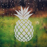 Pineapple Vinyl Decals for Shower Doors  Windows - Etched Glass Design