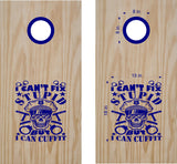 Police Decal - I Cant Fix Stupid But I Can Cuff It Sticker for Cornhole Boards