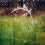 Tuna Fish Etched Vinyl Decal for Shower Doors - 12" x 20"