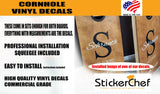 Skull Cornhole Board Decals - Flag Stickers for Custom SK10 Designs