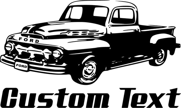 1952 Pickup Truck Wall Decals Stickers Man Cave Boys Room