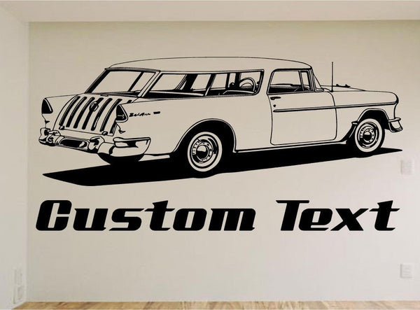 1955 Nomad Car Wall Decal - Auto Wall Mural - Vinyl Stickers - Boys Room Decor