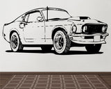 1969  Car Wall Decals Stickers Man Cave Boys Room Décor