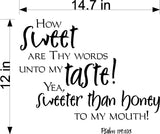 Sweet Words Wall Stickers  Inspiring Home Decor Decals