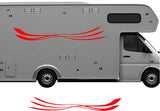 Large Replacement Trailer Decals Set for Pontoon Boats and RVs - Stripes  Graphics